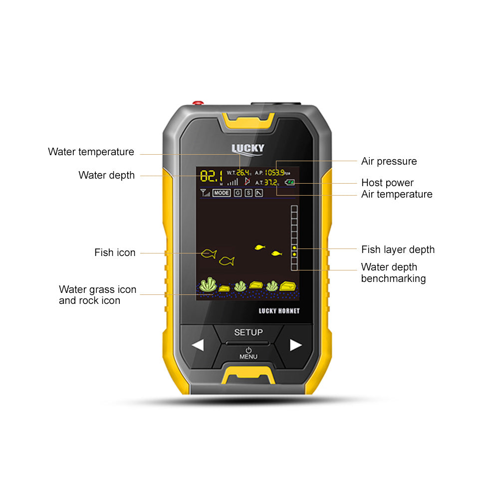 Lucky fish finder FL168LIC-W wireless fish finder